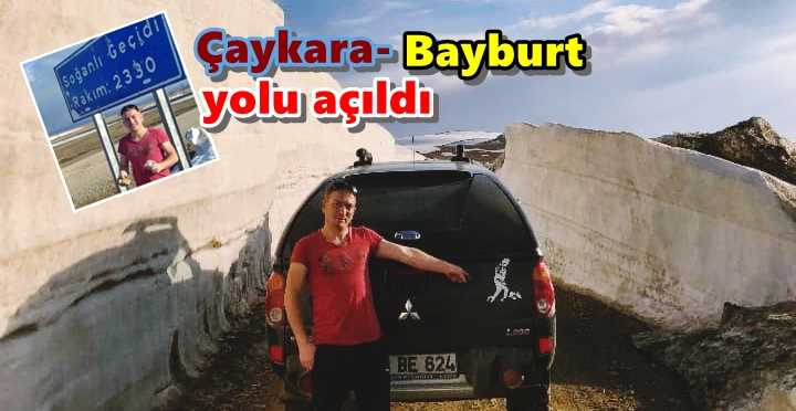 Çaykara-Bayburt yolu açıldı