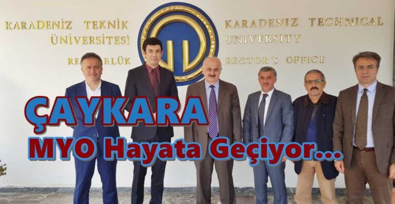 Çaykara Meslek Yüksekokulu hayata geçiyor