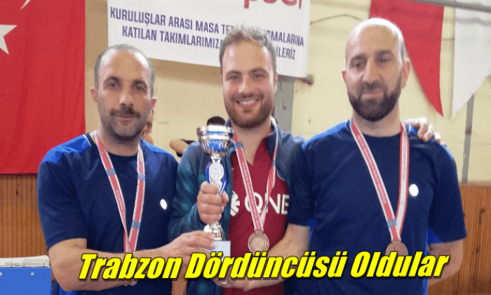 Masa Tenisinde Çaykara Müftülüğü il dördüncüsü oldu