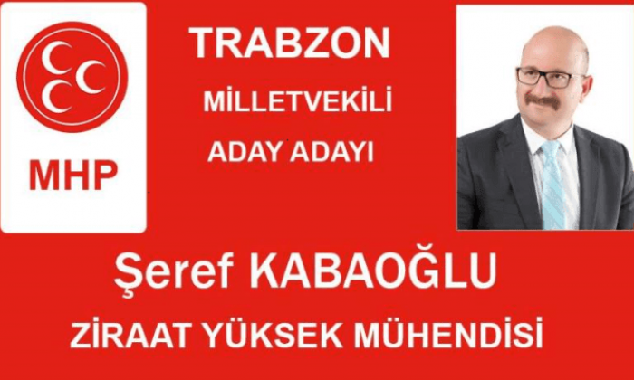 Şeref Kabaoğlu MHP Trabzon Milletvekili aday adayı