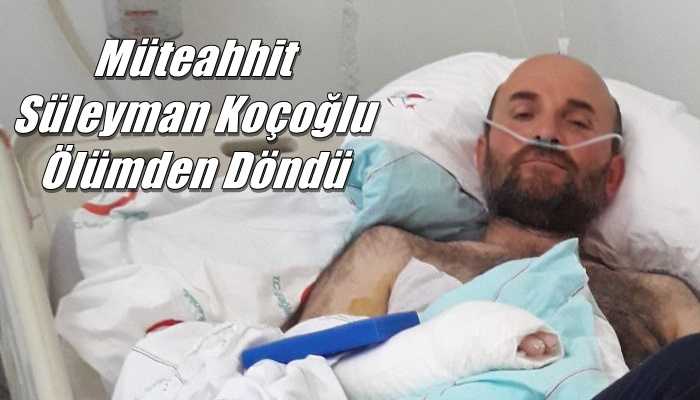 İnşaattan düşen müteahhit ölümden döndü