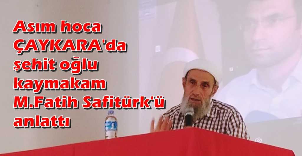 Şehit Kaymakamın babası Çaykara’da gençlerle buluştu