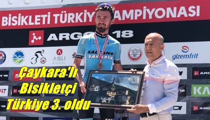 Mustafa Sayar Bisiklette Türkiye 3. oldu