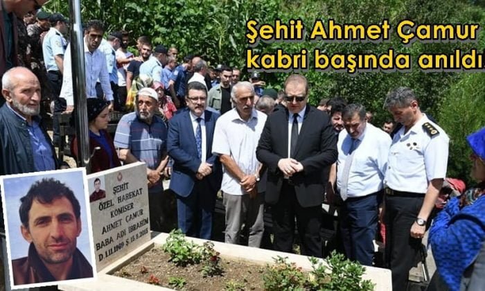 Şehit Ahmet Çamur kabri başında anıldı