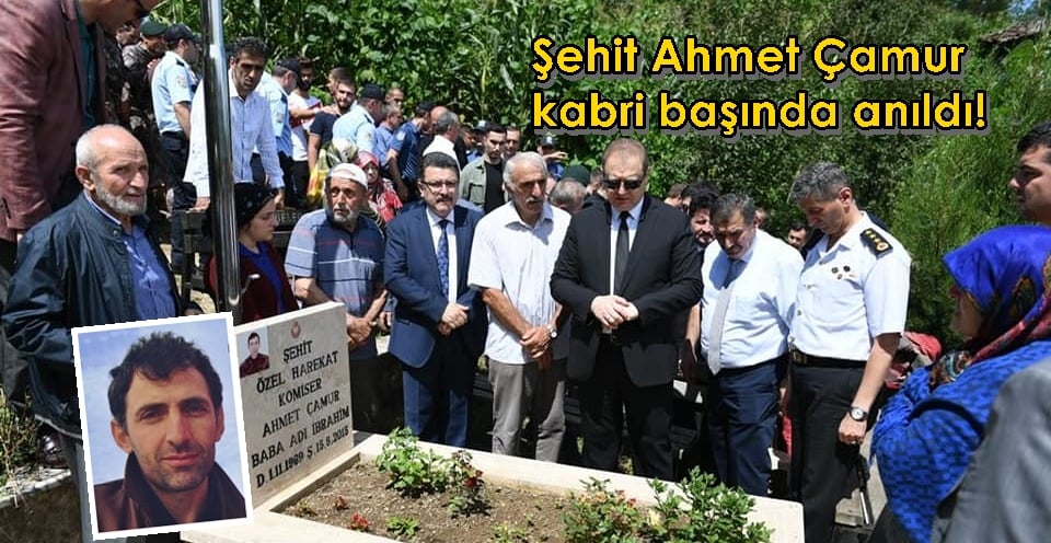 Şehit Ahmet Çamur kabri başında anıldı