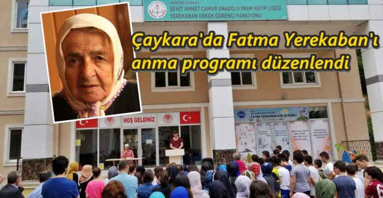 Öğrencler Fatma Yerekaban’ı unutmadı