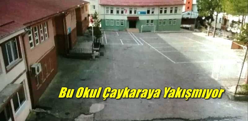 Bu okul Çaykara’ya yakışmıyor