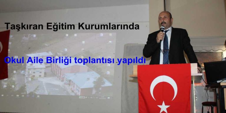 Taşkıran Eğitim Kurumlarında Okul Aile birliği toplantısı