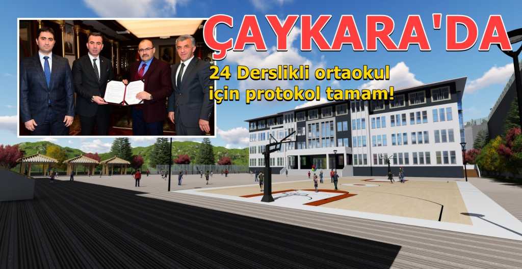 24 Derslikli ortaokul için protokol imzalandı