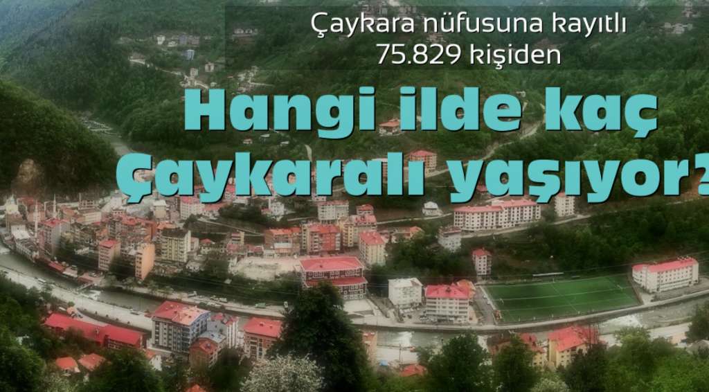 Hangi ilde kaç Çaykaralı yaşıyor?