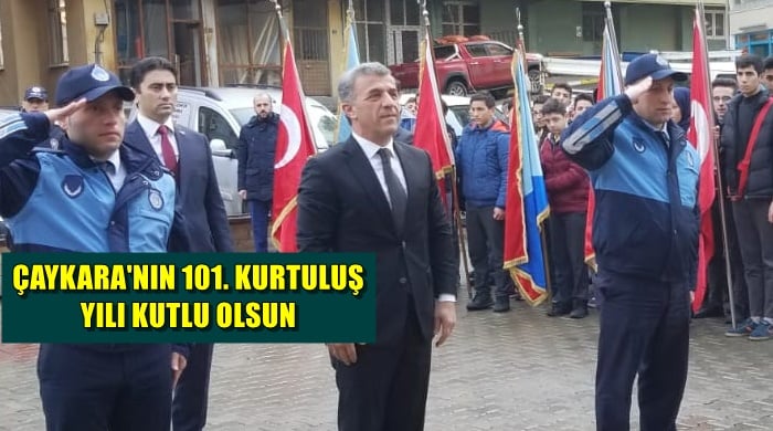 Çaykara’nın Kurtuluşunun 101. Yıl dönümü törenlerle kutlandı.