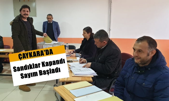 Sandıklar kapandı oy sayımı başladı