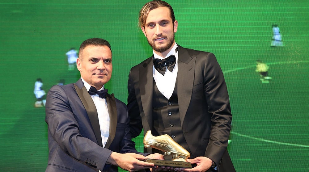 Yusuf Yazıcı’ya Altın Ayakkabı