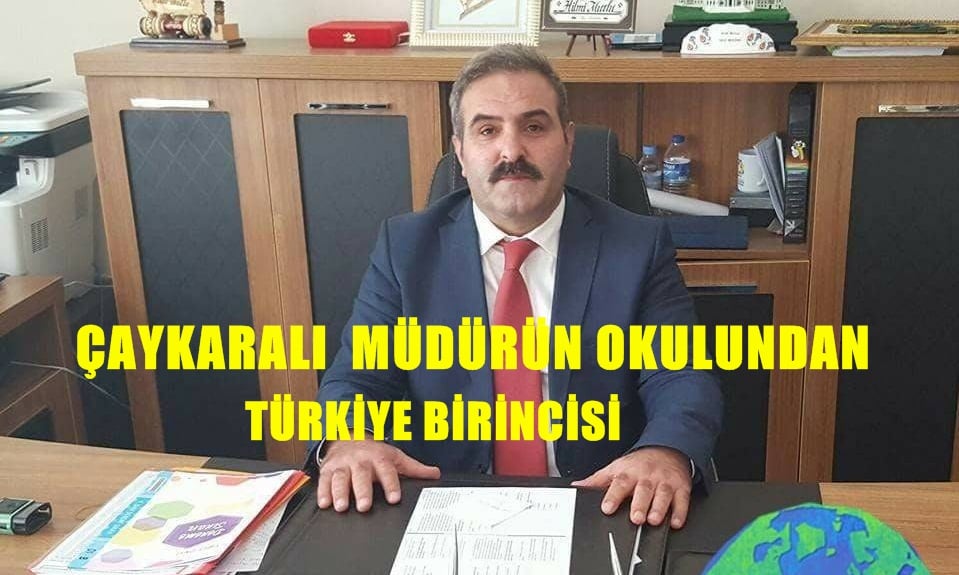 Çaykaralı Müdürün Okulu Trabzon’da Türkiye birincisini çıkardı