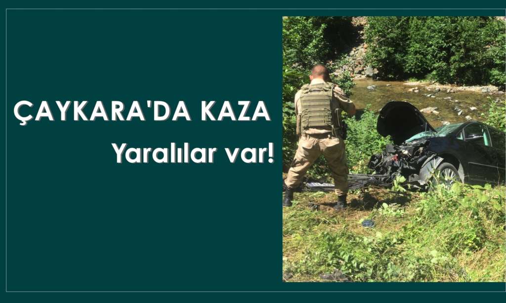 Çaykara’da kaza: Yaralılar var!