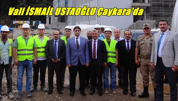 Vali İsmail Ustaoğlu yapımı devam eden İmam Hatip Ortaokulunda incelemelerde bulundu