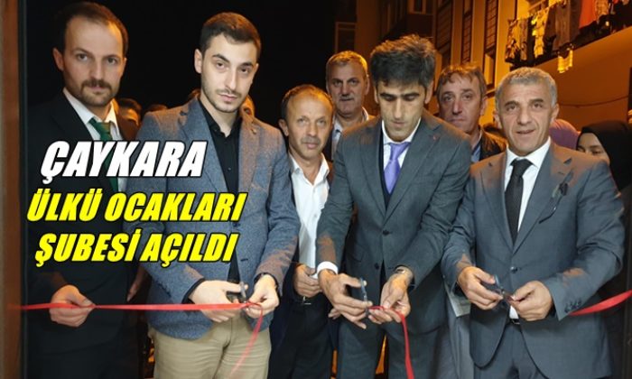 Ülkü Ocakları Eğitim ve Kültür Vakfı Çaykara Şubesi düzenlenen törenle hizmete açıldı