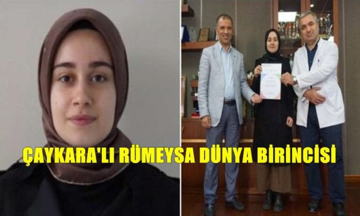 Çaykara’lı Rümeysa Hakyemez dünya birincisi