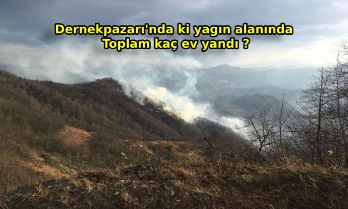 Dernekpazarı’nda Yangında Kaç Ev Yandı ?