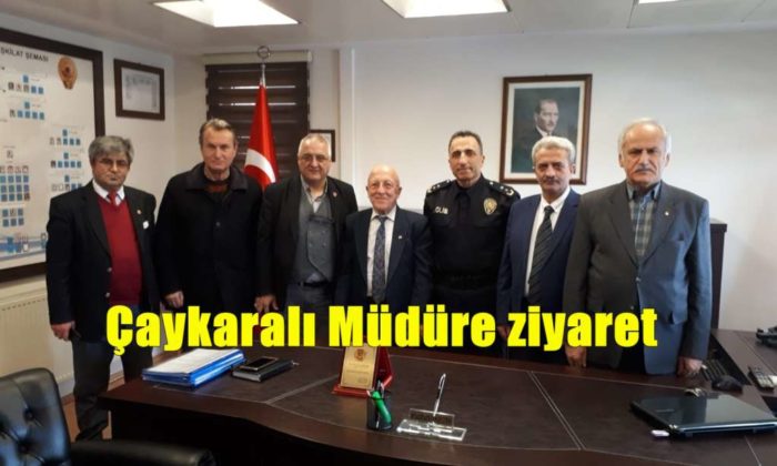 Ortahisar Gazeteciler Cemiyeti Akçaabat Emniyet Müdürünü ziyaret etti
