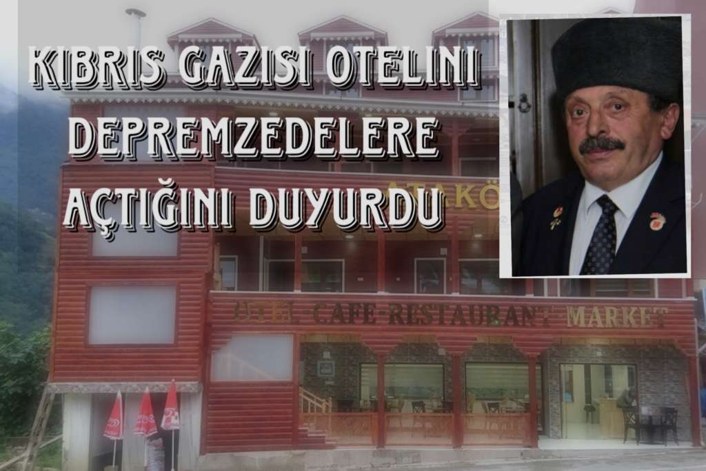 Otelini depremzedelere açtı