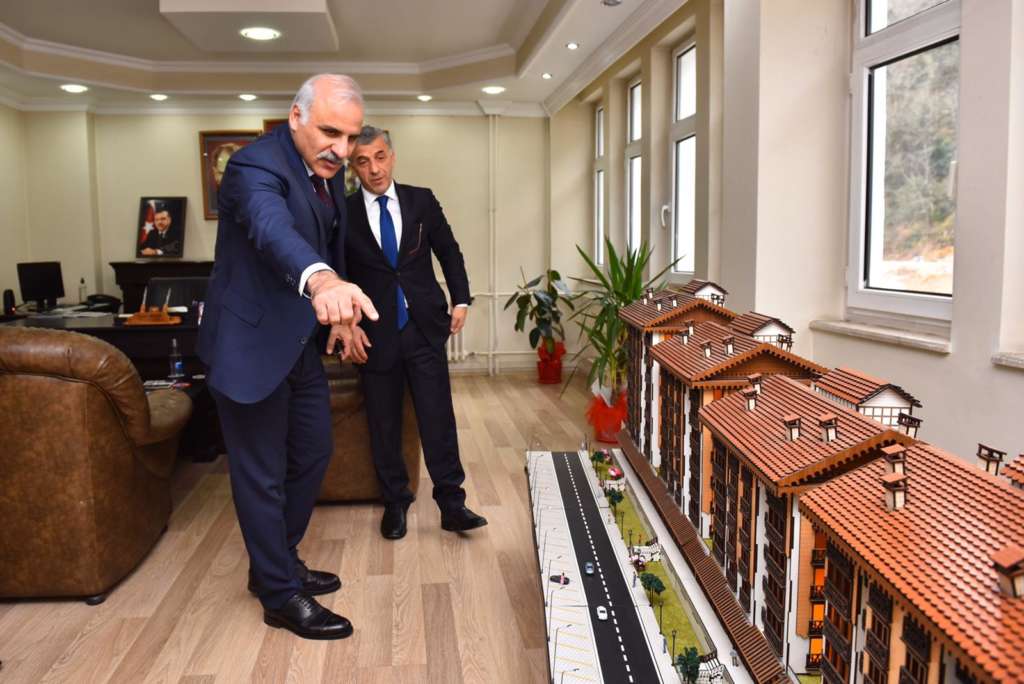 Başkan Zorluoğlu Çaykara'da incelemelerde bulundu 19