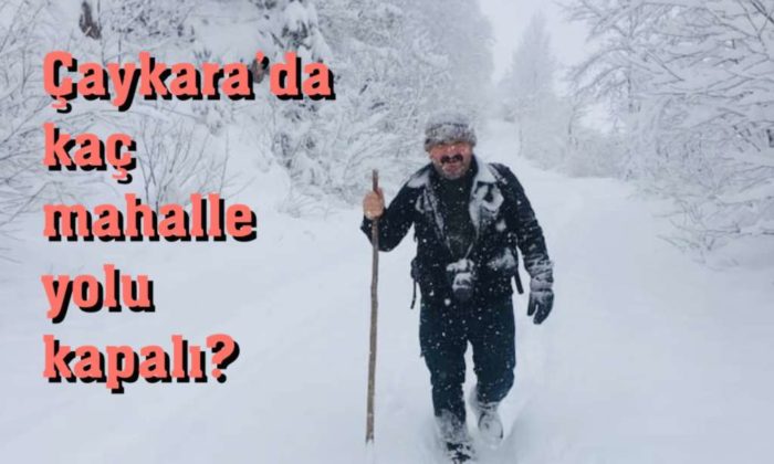 Çaykara’da kar yağışı etkili oluyor…