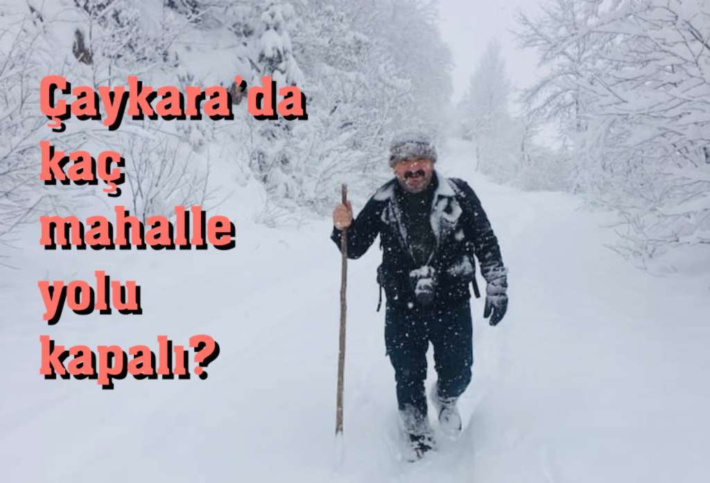 Çaykara’da kar yağışı etkili oluyor…