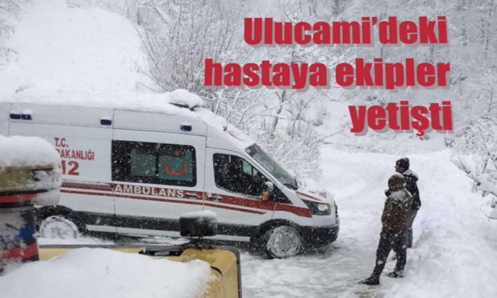 Ekipler Ulucami’deki hastaya yetişti