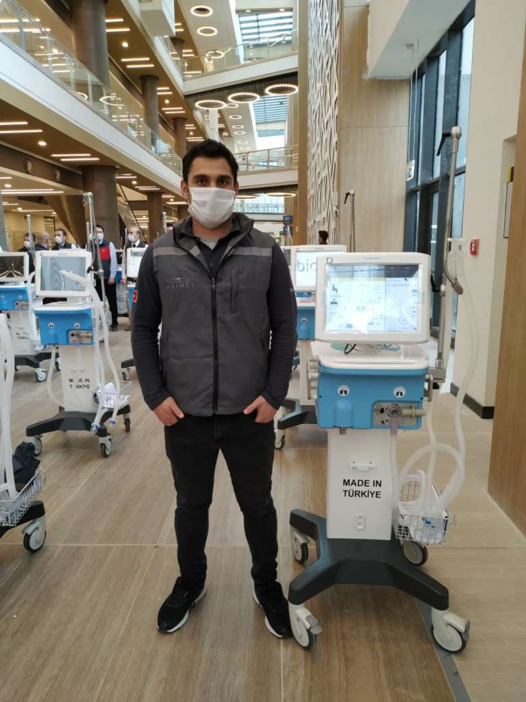 Çaykaralı Ahmet Yesevi solunum cihazı üreten ekipte 1 Ahmet Yesevi Türker