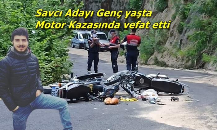 Çaykara’da iki motosiklet çarpıştı olayda bir kişi öldü
