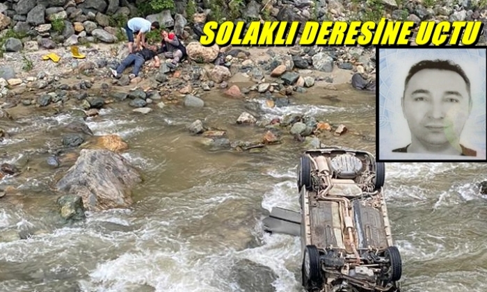 Solaklı deresine uçtu