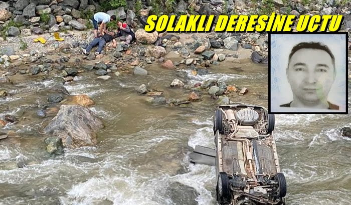 Solaklı deresine uçtu