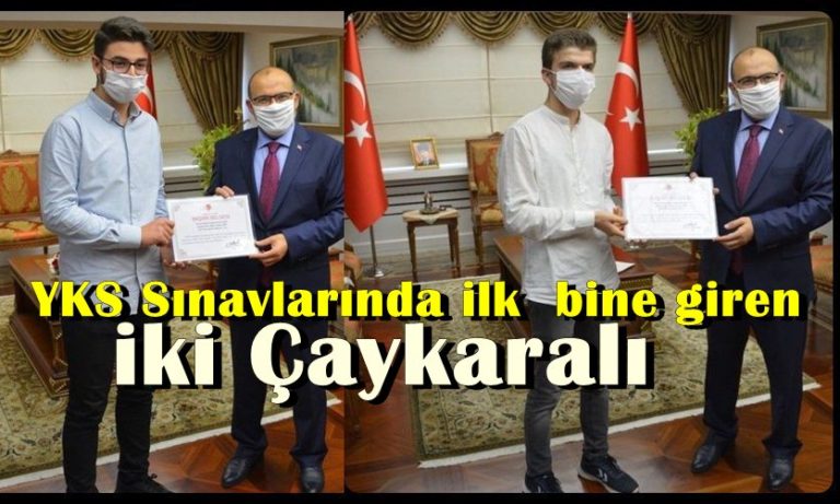 YKS Şampiyonları ödüllerini Trabzon Valisi Ustaoğlu’ndan