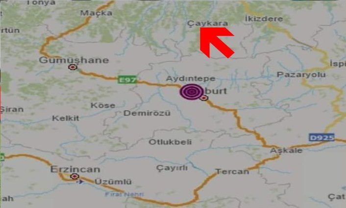 Depremde Çaykara Sallandı