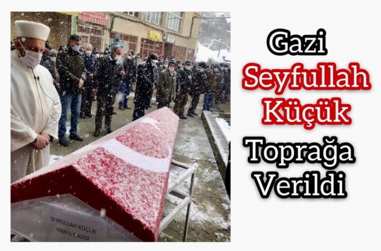 Kıbrıs Gazisi al bayrağa sarılı toprağa verildi