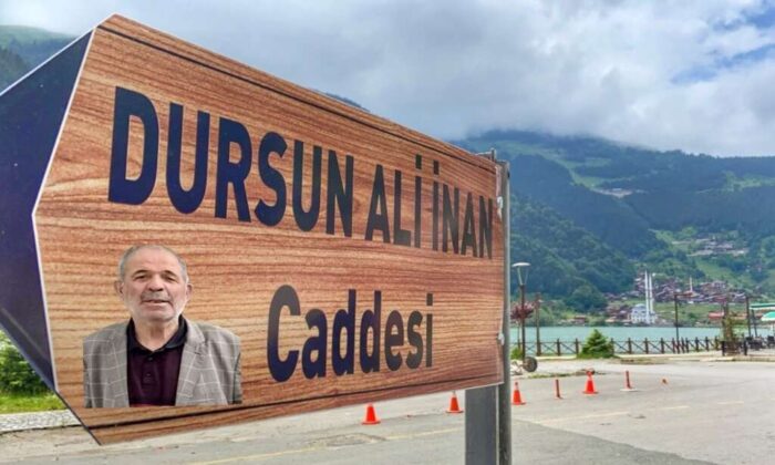 Uzungöl’de Dursun Ali İnan’ın adı Caddeye verildi
