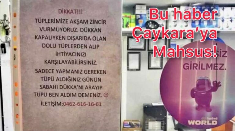 “Burası Çaykara” dedirten bir haber!