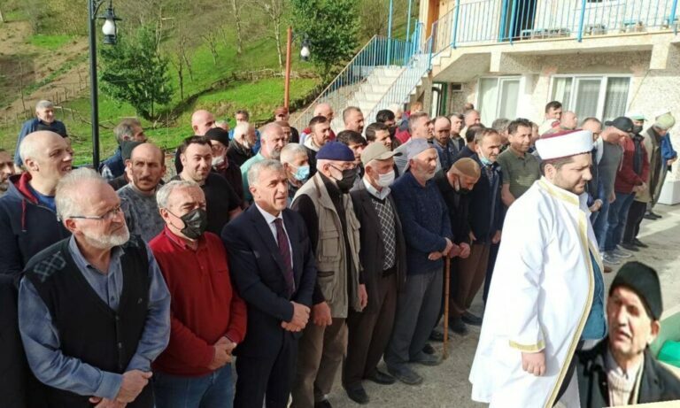 Eğridere Mahallesinde Yusuf Alkan son yolculuğuna uğurlandı