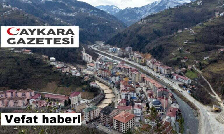 Eğridere Mahallesinden Ayşe Gönan vefat etti