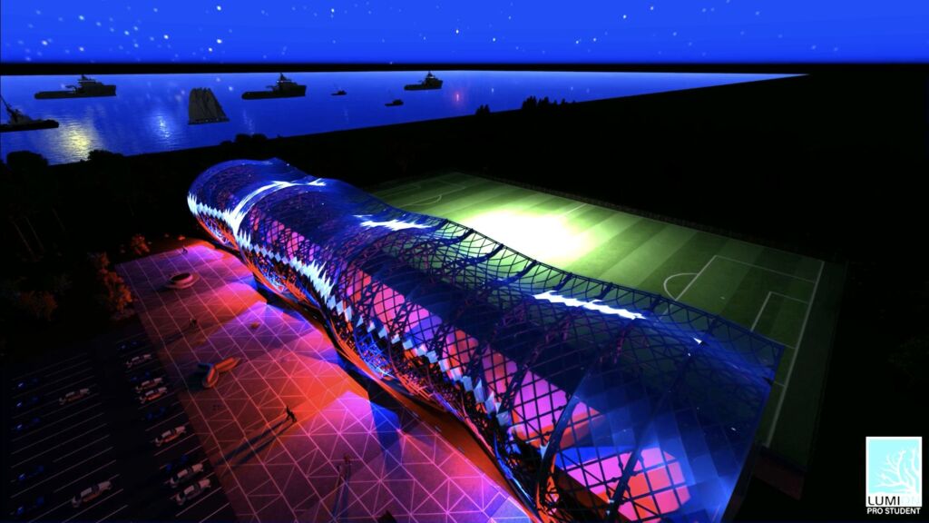 KTÜ öğrencilerinden tribün projesi