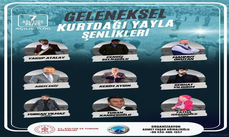 Kurt Dağı Yayla Şenlikleri 07 Ağustos Pazar günü yapılıyor 1