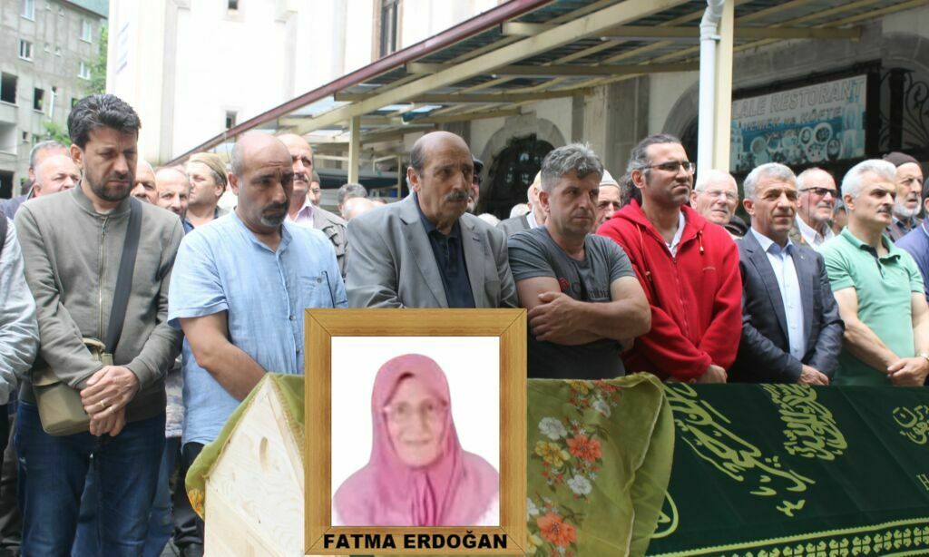 Taşkıran Mahallesinden Fatma Erdoğan son yolculuğuna uğurlandı