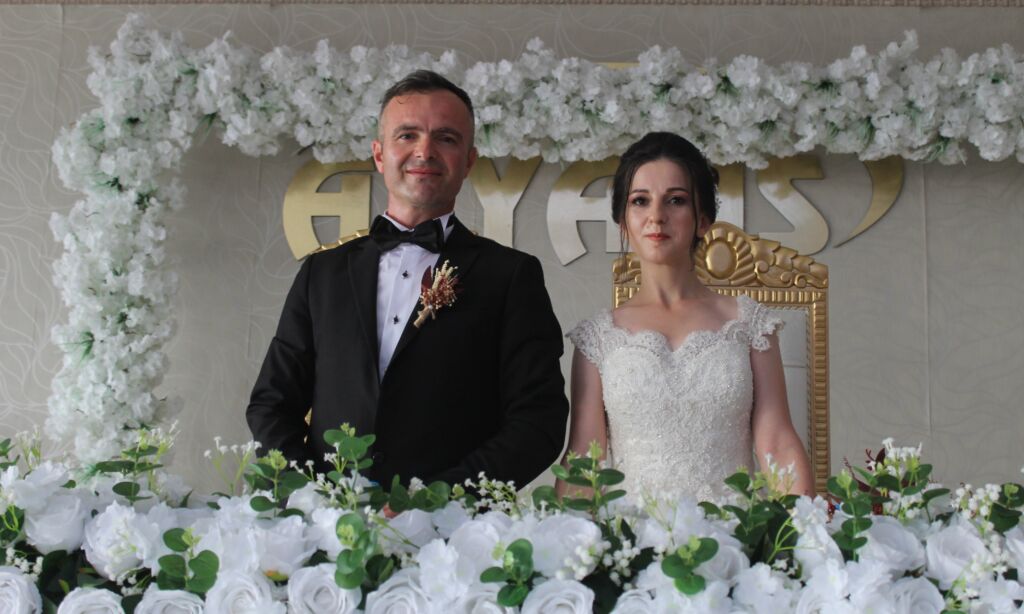 Emine ile İsmail’in en mutlu günü.