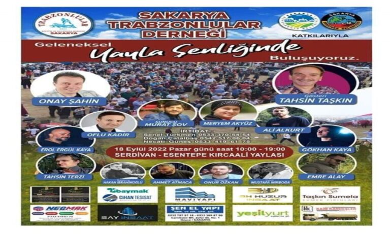 Çaykaralı Dernek Başkanı Çelebi yayla şenliğine davet ediyor