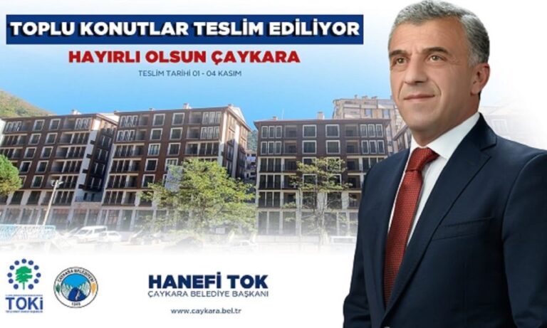 Çaykara’da Toki konutları hak sahiplerine teslim ediliyor