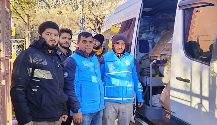 Çaykara ilçe müftülüğü deprem bölgesine yardım göndermeye devam ediyor