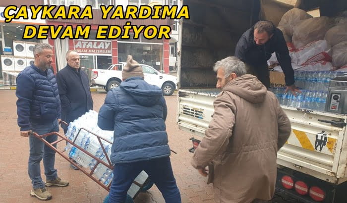 Esnaftan deprem bölgesine yardım