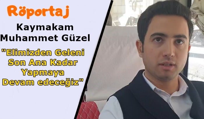 Kaymakam Muhammet Güzel: “deprem bölgesi için Çaykara olarak seferlik halindeyiz”