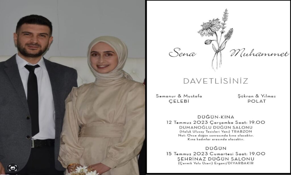 Çelebi ve Polat Ailelerinden Düğün ve Kına Merasimine davet